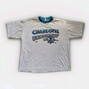 90's‎ Vintage Mock Neck Charlotte Hornets Ravens Canada t-shirt size: XL